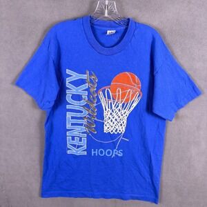Vintage Kentucky Wildcats T Shirt Basketball Single Stitch L Made In USA Fruit